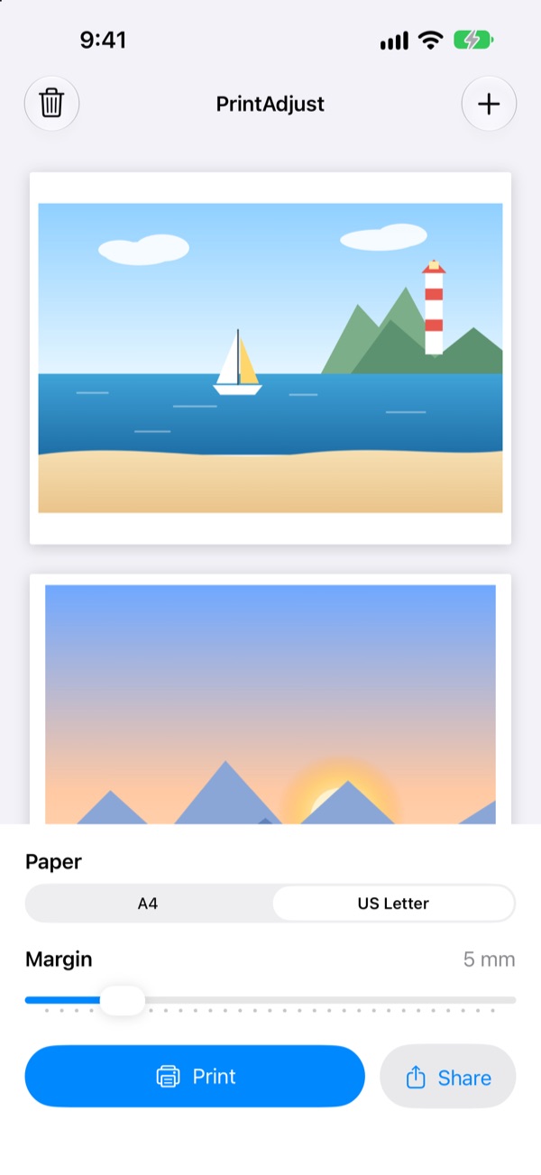 A landscape photo on a landscape page